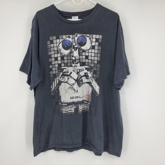 Disney Pixar Wall E Robot Graphic Promo T Shirt Mens 2XL Port Company Tee